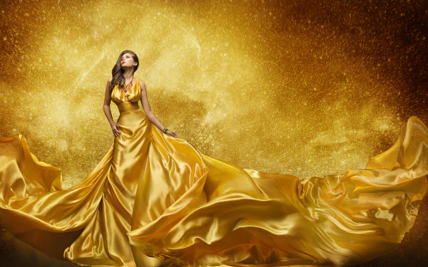  Girl with the Golden Dress