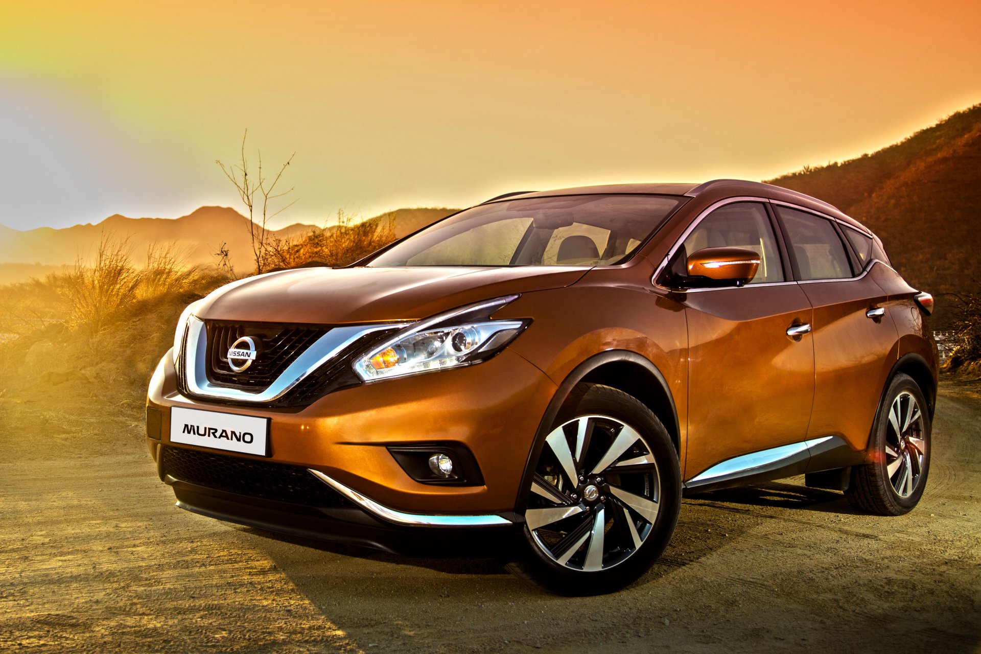 Download Orange Car Car SUV Nissan Vehicle Nissan Murano 4k Ultra HD Wallpaper