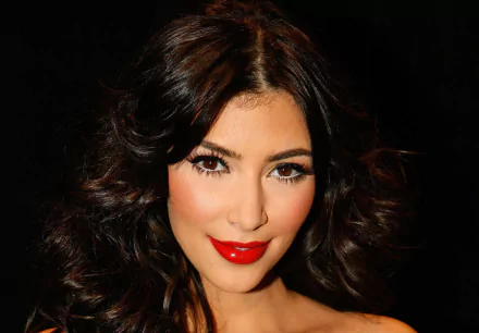 smile lipstick brown eyes brunette face American Celebrity Kim Kardashian HD Desktop Wallpaper | Background Image