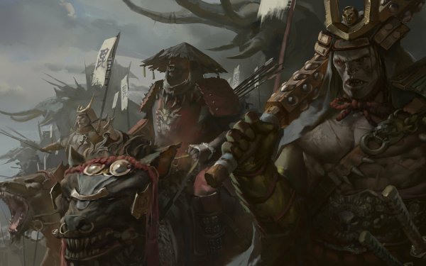 Fantasy Orc Samurai Warrior HD Wallpaper | Background Image