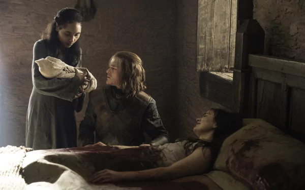 Lyanna Stark Jon Snow Eddard Stark Robert Aramayo Aisling Franciosi TV Show Game Of Thrones HD Desktop Wallpaper | Background Image