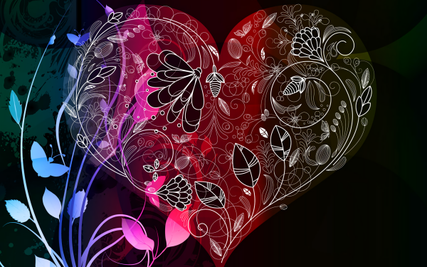 Artistic Heart Design HD Wallpaper | Background Image
