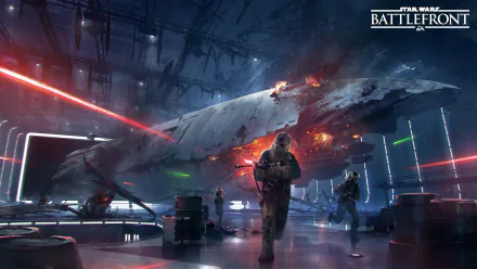 Chewbacca Star Wars Battlefront (2015) video game HD Desktop Wallpaper | Background Image