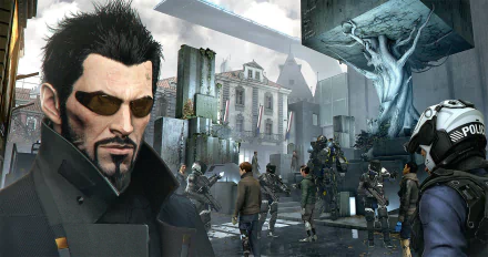 Adam Jensen video game Deus Ex: Mankind Divided HD Desktop Wallpaper | Background Image