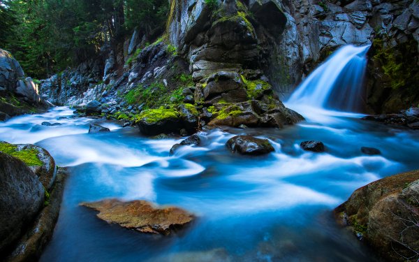 Earth Waterfall Waterfalls Nature Stream HD Wallpaper | Background Image