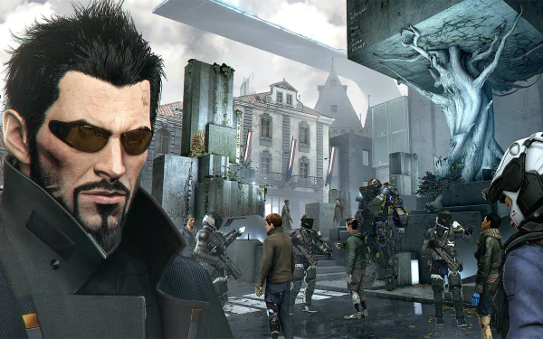 Adam Jensen video game Deus Ex: Mankind Divided HD Desktop Wallpaper | Background Image