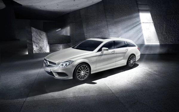 white car car Mercedes-Benz vehicle Mercedes-Benz CLS-Class HD Desktop Wallpaper | Background Image