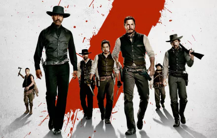 Vincent D'Onofrio Ethan Hawke Denzel Washington Chris Pratt The Magnificent Seven movie The Magnificent Seven (2016) HD Desktop Wallpaper | Background Image