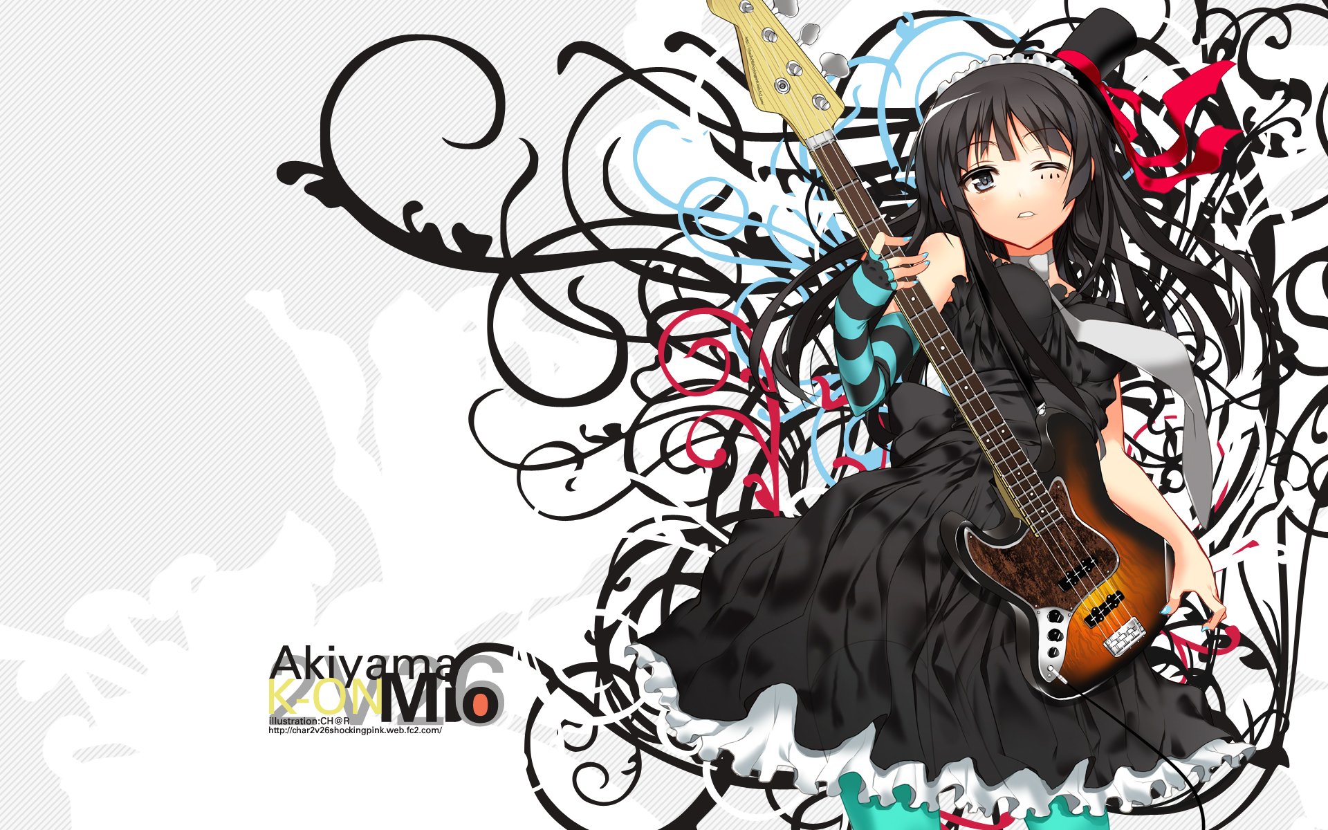 Download Mio Akiyama Anime K-ON! HD Wallpaper
