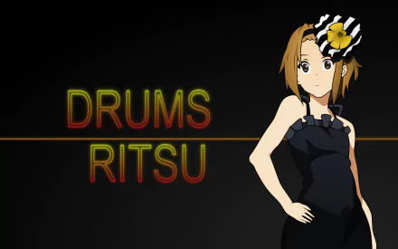 Ritsu Tainaka Anime K-ON! HD Desktop Wallpaper | Background Image