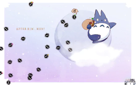 Sootballs (My Neighbor Totoro) Mini Totoro (My Neighbor Totoro) Anime My Neighbor Totoro HD Desktop Wallpaper | Background Image