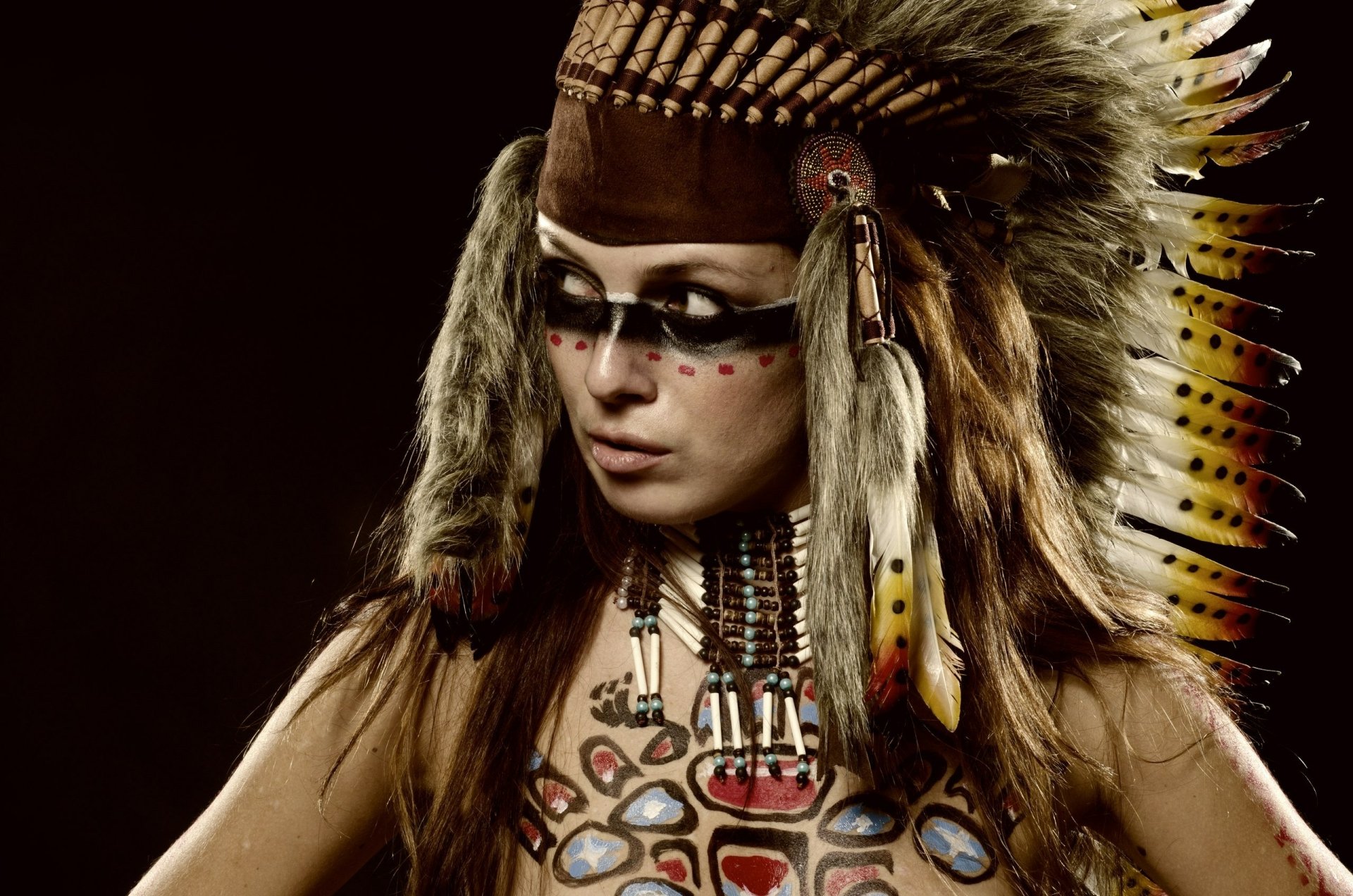 Download Woman Native American HD Wallpaper