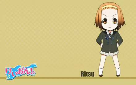 Ritsu Tainaka Anime K-ON! HD Desktop Wallpaper | Background Image