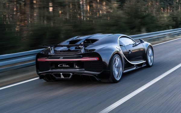 Vehicles Bugatti Chiron Bugatti Supercar Car Black Car HD Wallpaper | Background Image