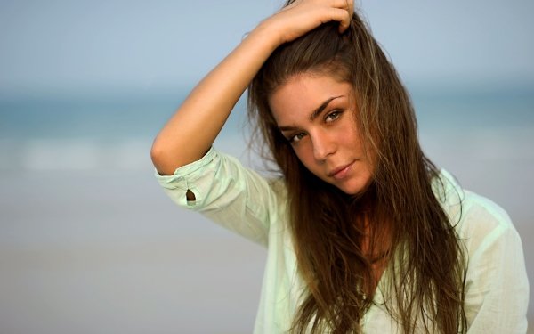 Women Model Models Brunette Face HD Wallpaper | Background Image