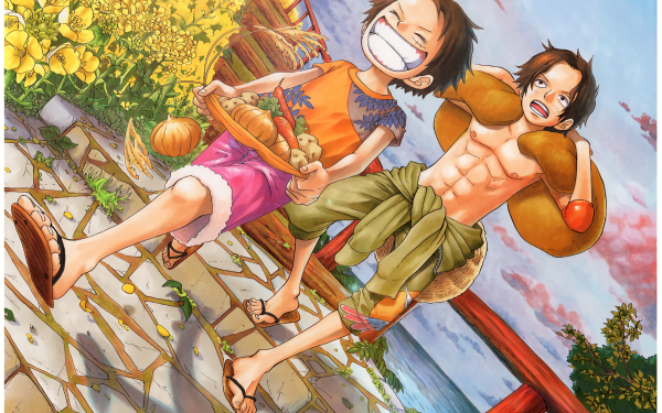 Anime One Piece Monkey D. Luffy Portgas D. Ace HD Wallpaper | Background Image