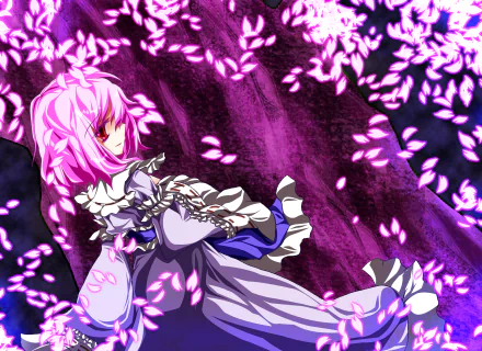 Yuyuko Saigyouji Anime Touhou HD Desktop Wallpaper | Background Image