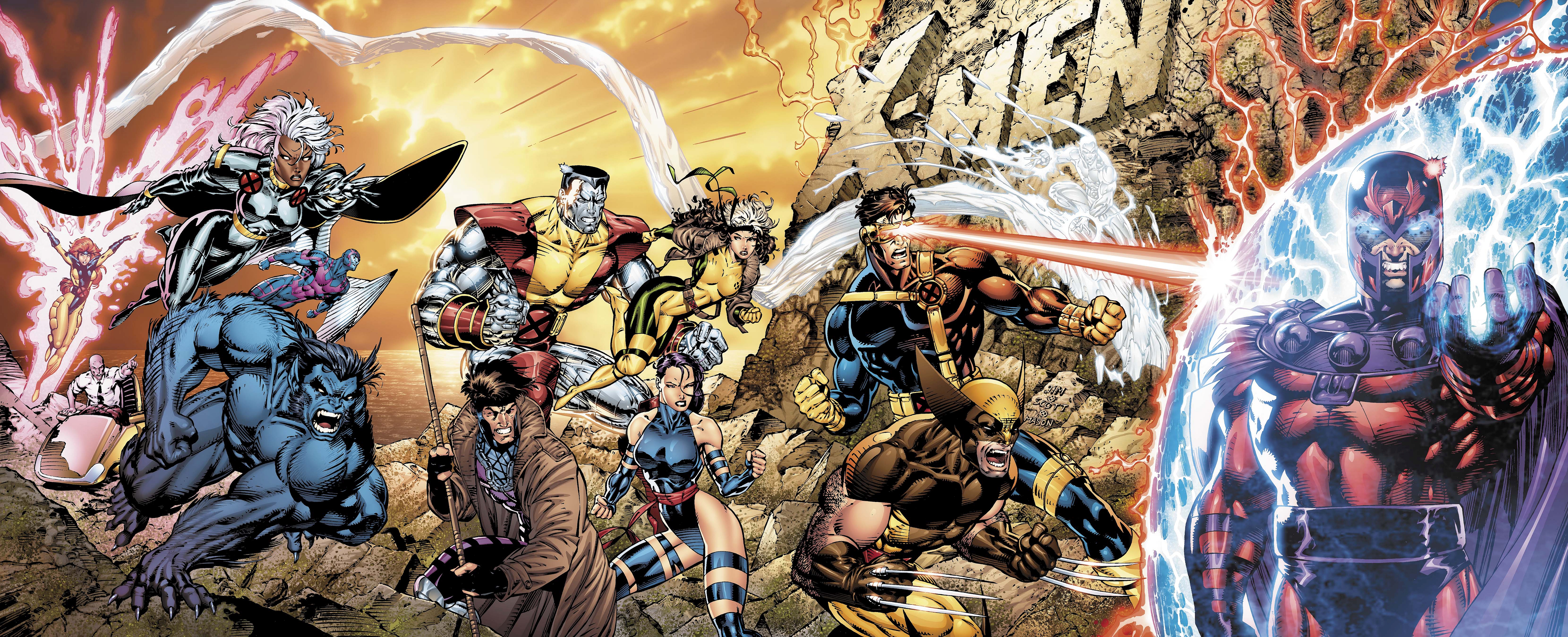 X-Men 4k Ultra HD Wallpaper by Jim Lee