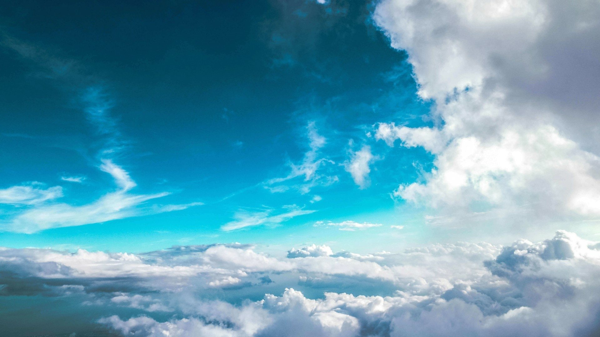 Blue Sky and Clouds HD Wallpaper | Background Image | 1920x1080 | ID
