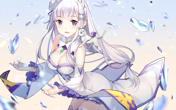 Anime Re:ZERO -Starting Life in Another World- Emilia Pack HD Wallpaper | Background Image