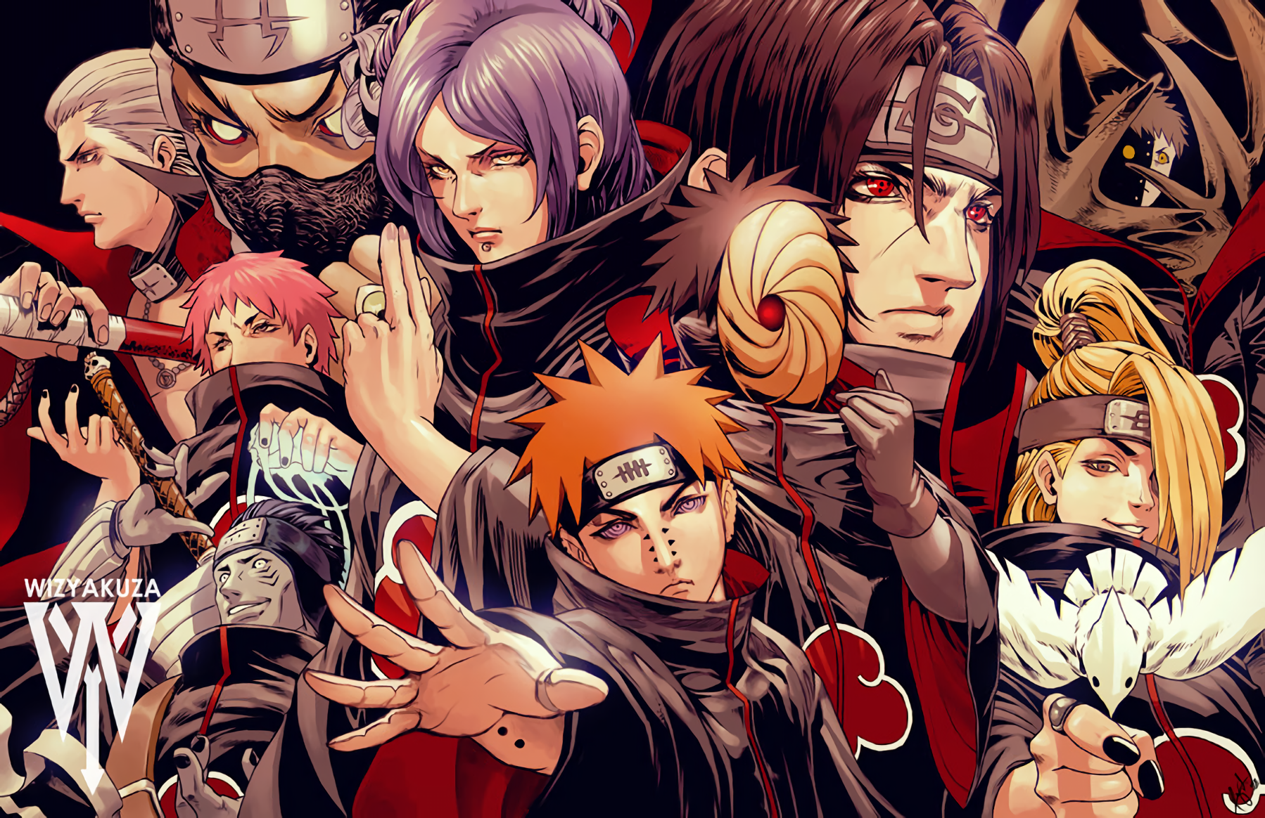 Akatsuki Organization Anime, HD wallpaper