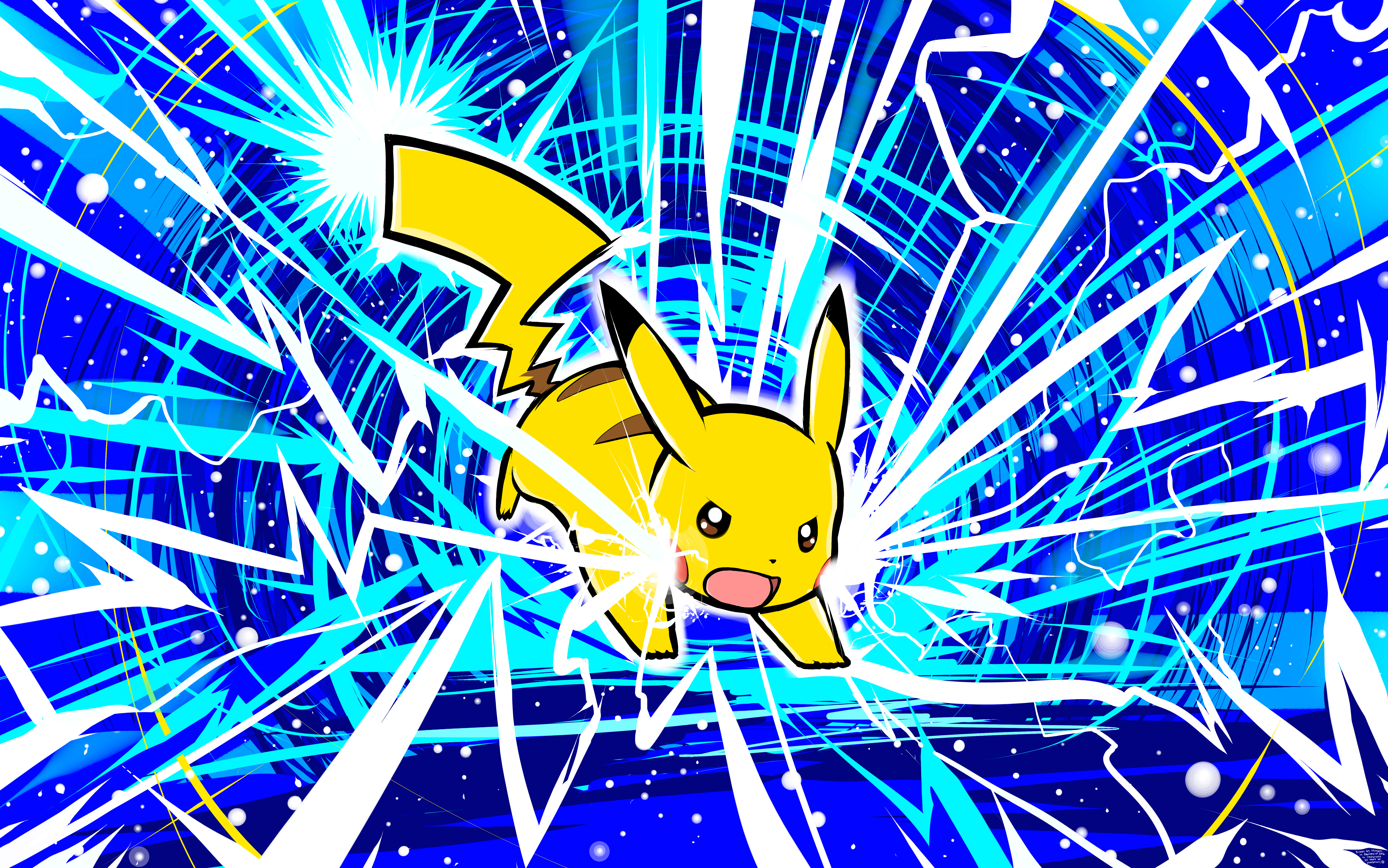 Pikachu | Thunderbolt by ishmam