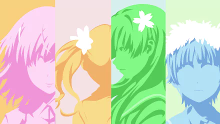 Ruiko Saten Kazari Uiharu Kuroko Shirai Mikoto Misaka Anime A Certain Scientific Railgun HD Desktop Wallpaper | Background Image
