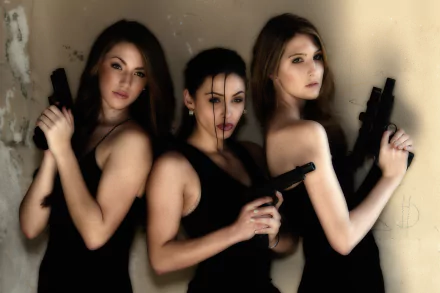 woman Girls & Guns HD Desktop Wallpaper | Background Image