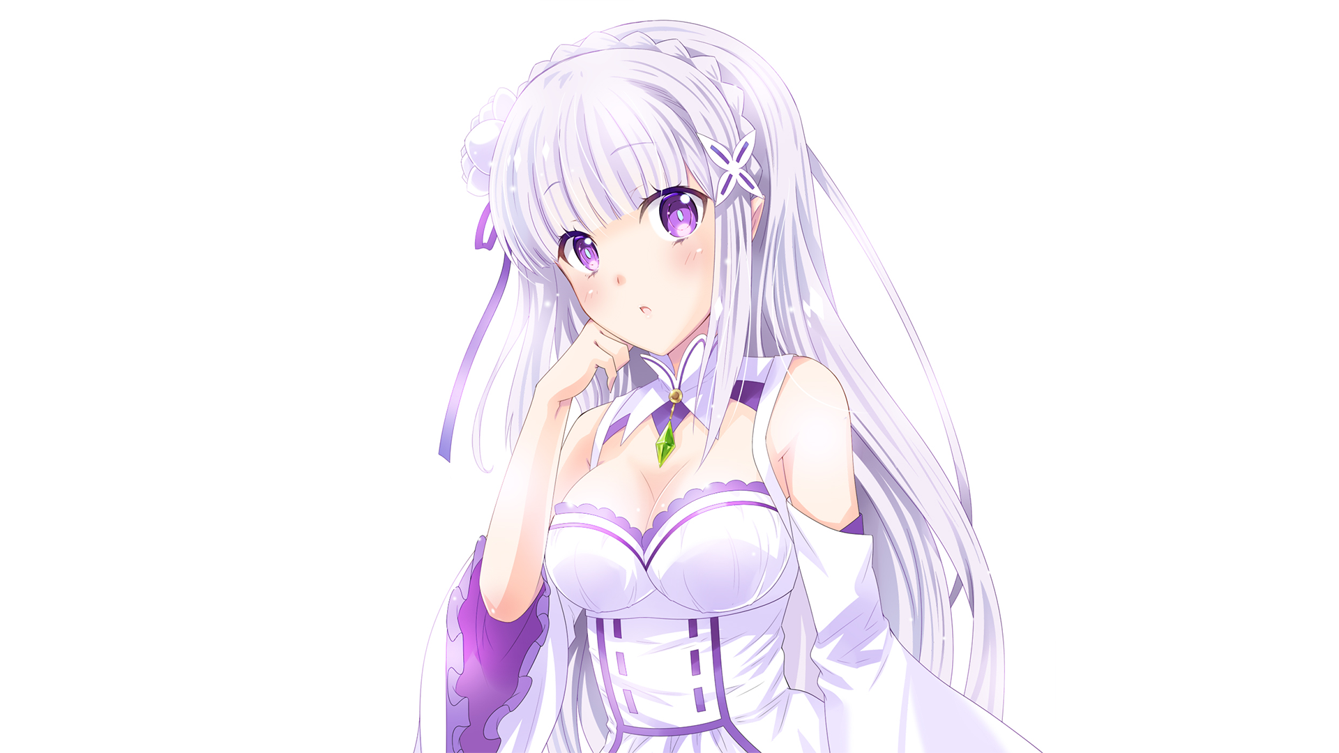 557 Emilia (Re:ZERO) HD Wallpapers | Background Images - Wallpaper