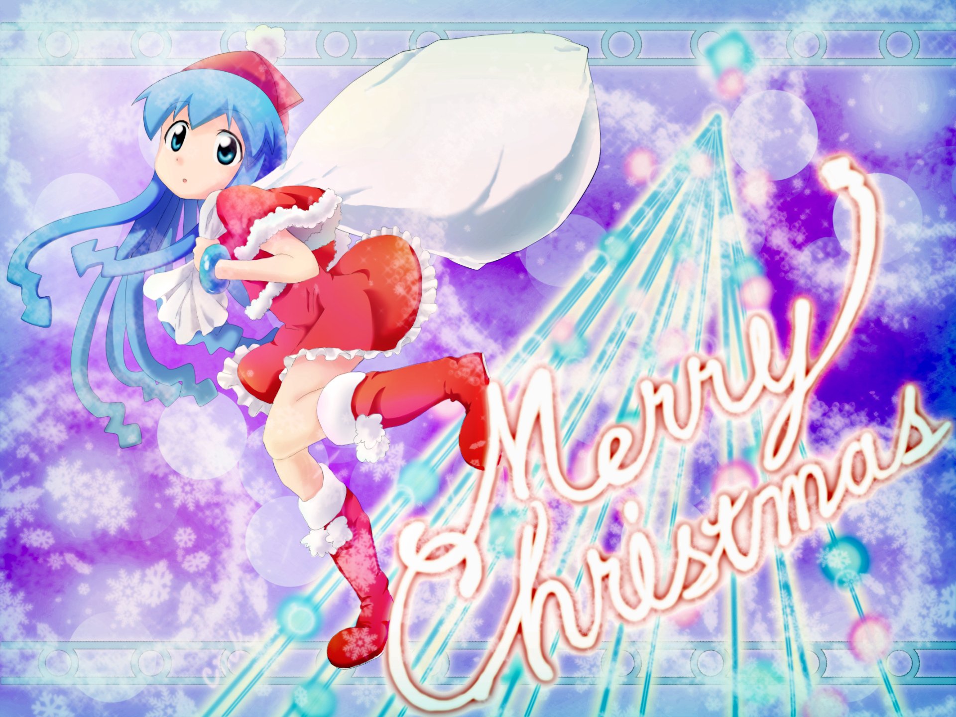 Download Ika Musume Anime Squid Girl HD Wallpaper