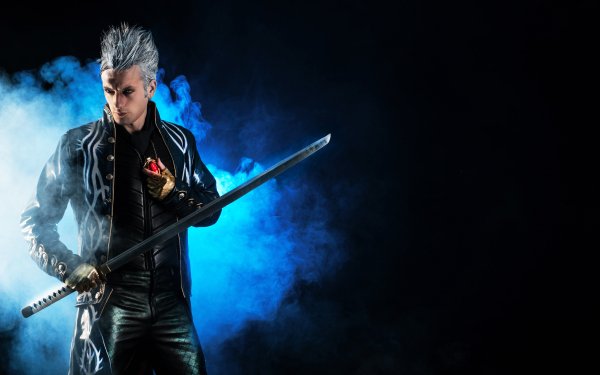 Men Cosplay Vergil Devil May Cry Devil May Cry 4 HD Wallpaper | Background Image