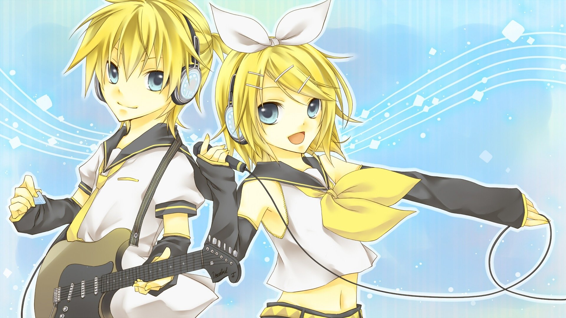 Download Rin Kagamine Len Kagamine Anime Vocaloid HD Wallpaper