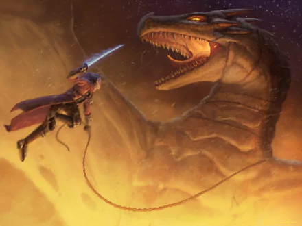 warrior fight sword chain fantasy dragon fantasy warrior HD Desktop Wallpaper | Background Image