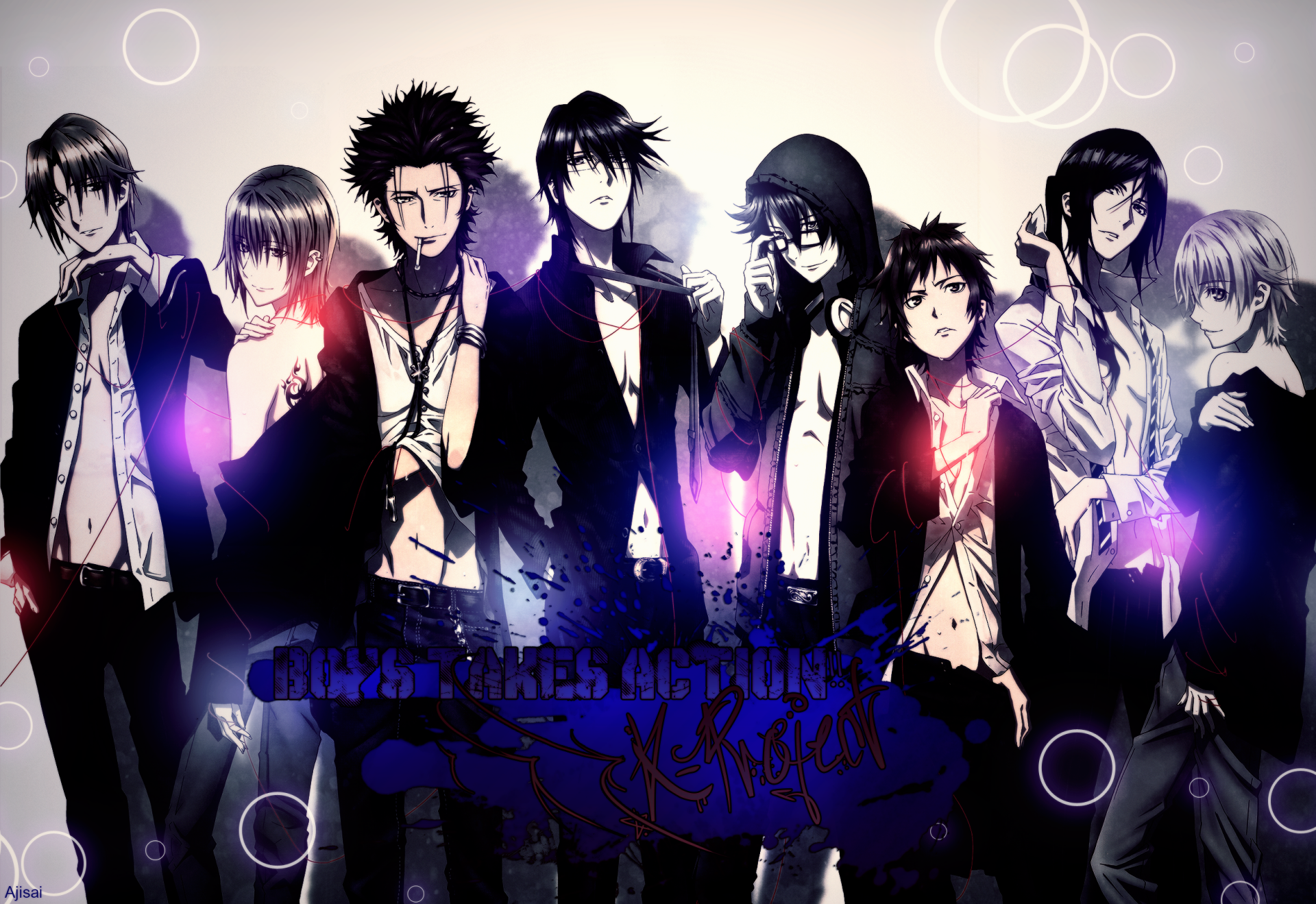 Download Anime K Project HD Wallpaper by XxAjisai-GraphicxX