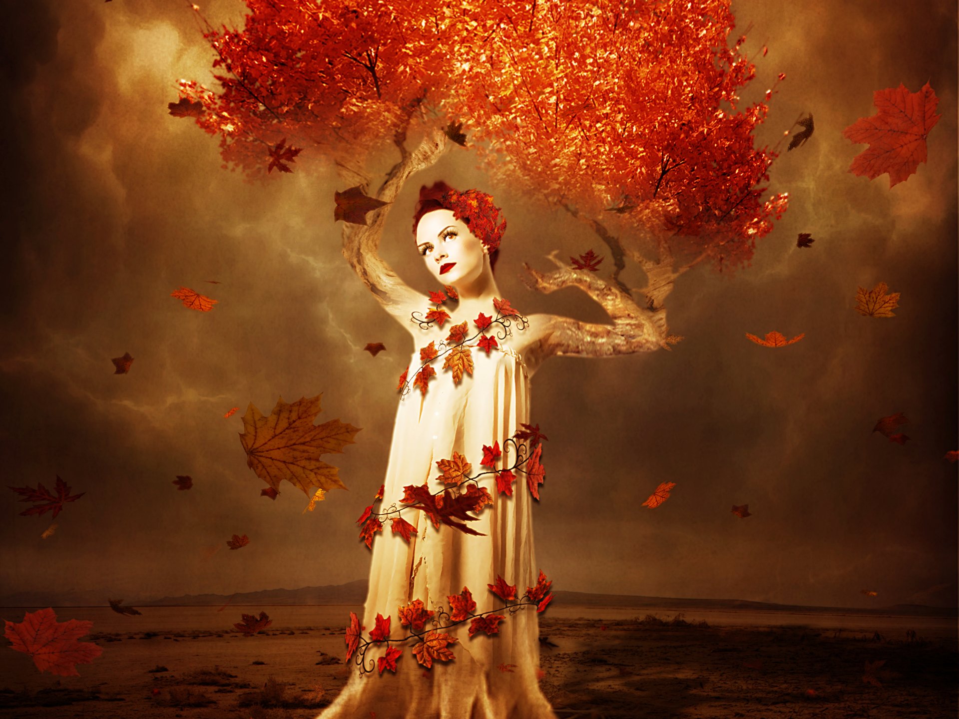 Autumn Fantasy Girl By Dasha444 3061