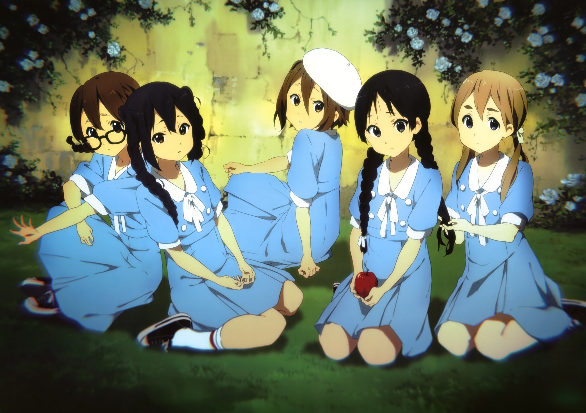 K-ON! 8K Ultra HD Wallpaper – Azusa, Tsumugi, Ritsu, Yui & Mio Together ...