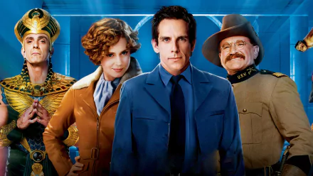 Teddy Roosevelt Robin Williams Larry Daley Ben Stiller movie Night at the Museum: Battle of the Smithsonian HD Desktop Wallpaper | Background Image
