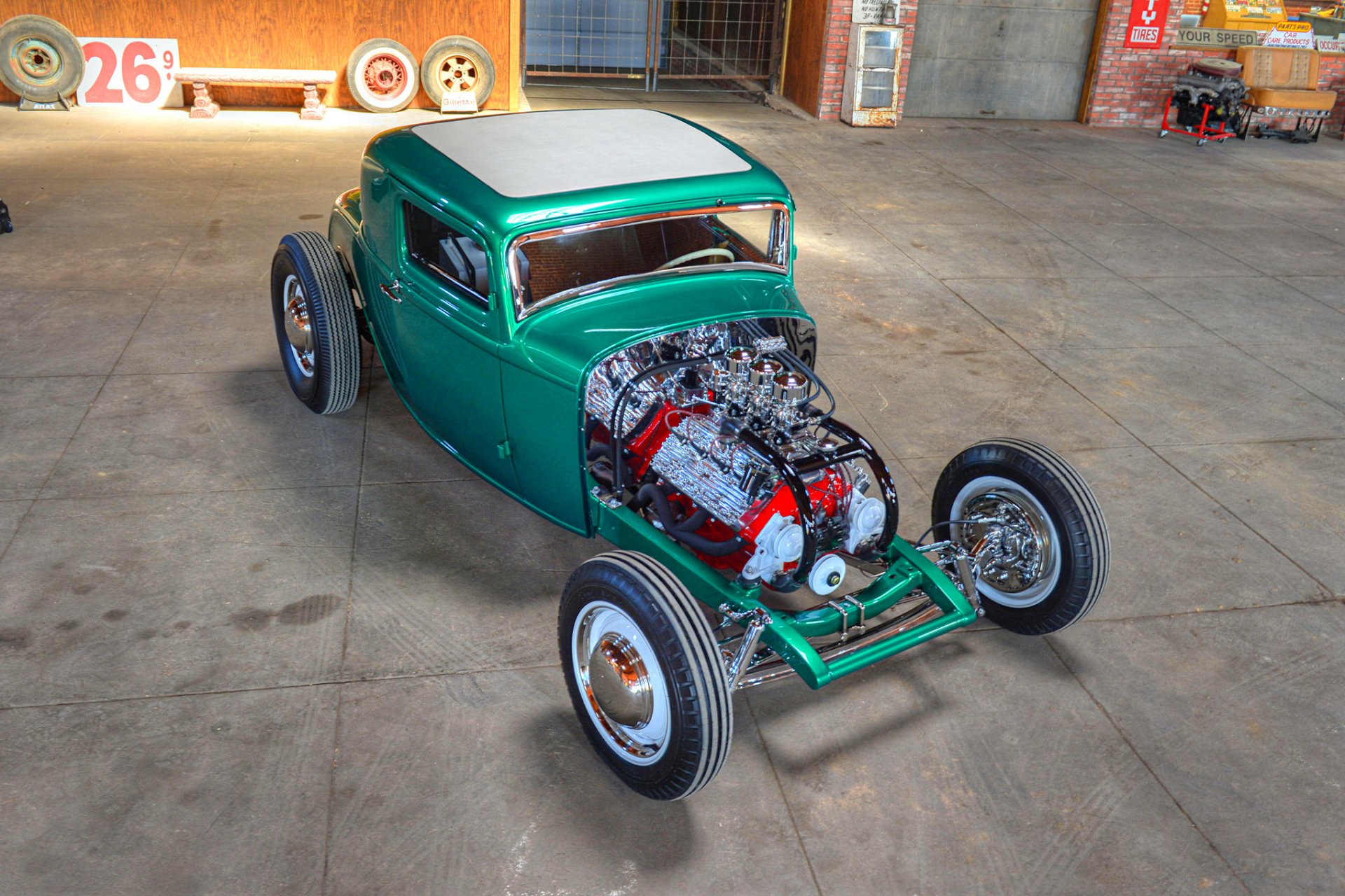 Download Vintage Car Hot Rod 1932 Ford 5-Window Coupe Vehicle Ford 5-Window Coupe HD Wallpaper