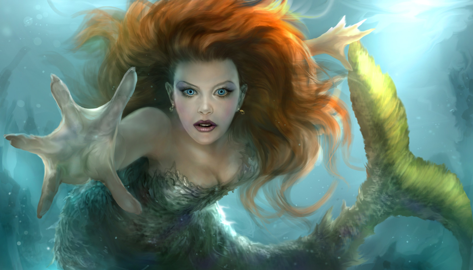 Fantasy Mermaid HD Wallpaper by Chris Scalf