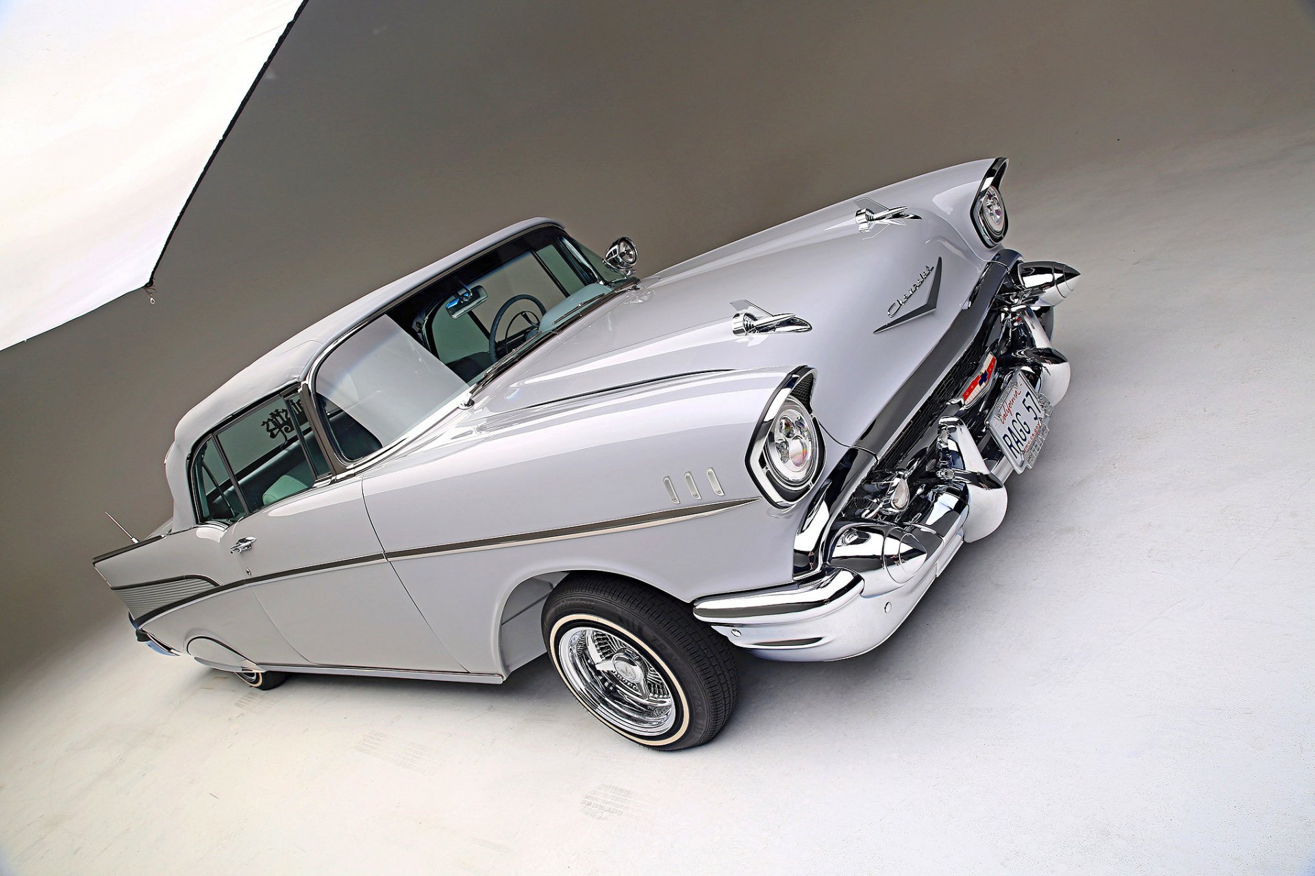 Download Lowrider 1957 Chevrolet Bel Air Convertible Vehicle Chevrolet Bel Air Convertible HD Wallpaper
