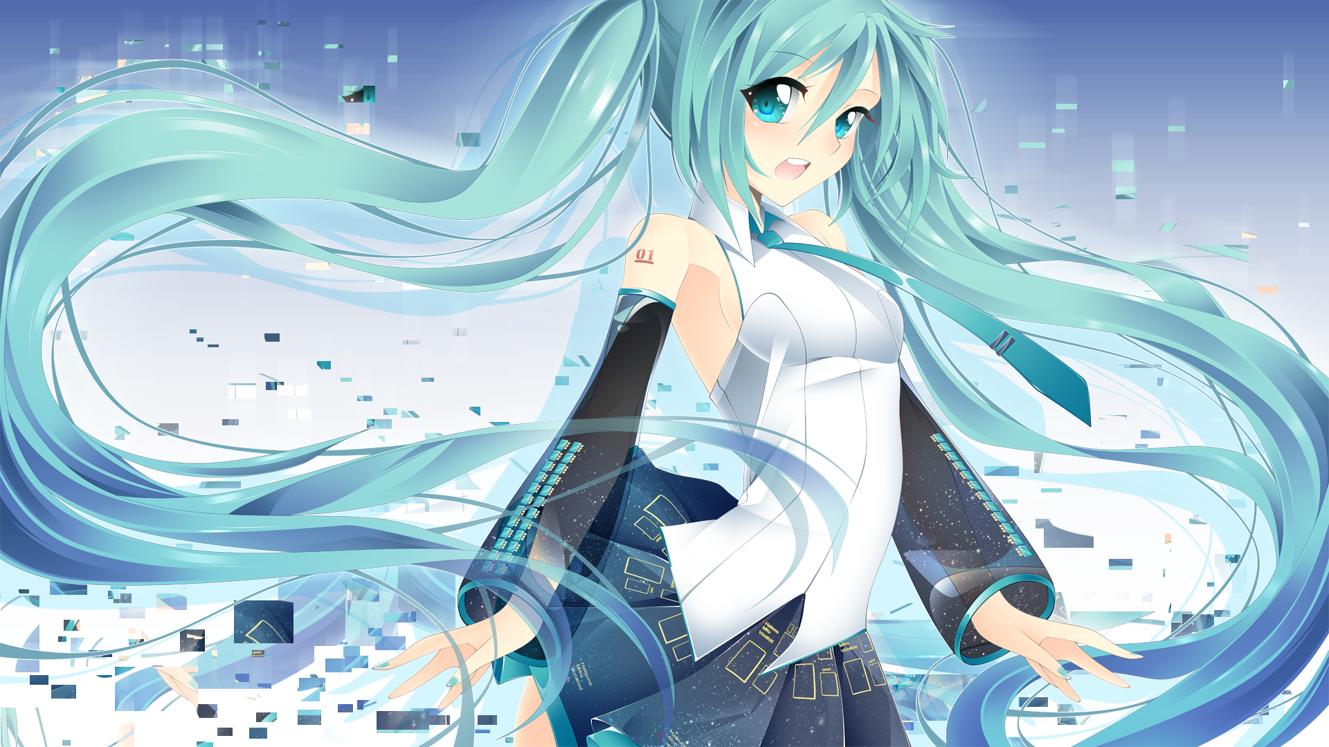 Download Hatsune Miku Anime Vocaloid HD Wallpaper