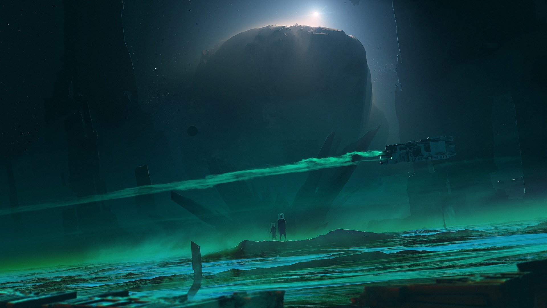 Sci Fi Landscape HD Wallpaper by Kuldar Leement