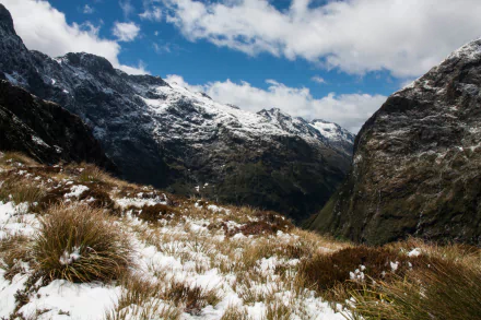 snow nature mountain Snowy Mountain HD Desktop Wallpaper | Background Image