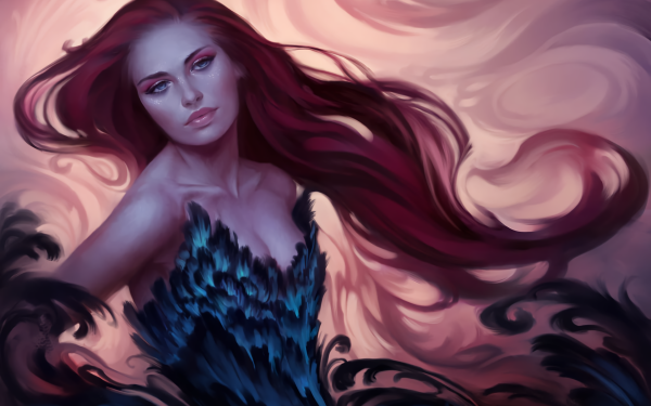 Fantasy Women Redhead HD Wallpaper | Background Image