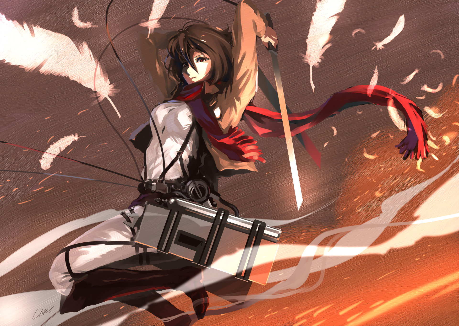 Download Attack On Titan Mikasa Ackerman Anime HD Wallpaper