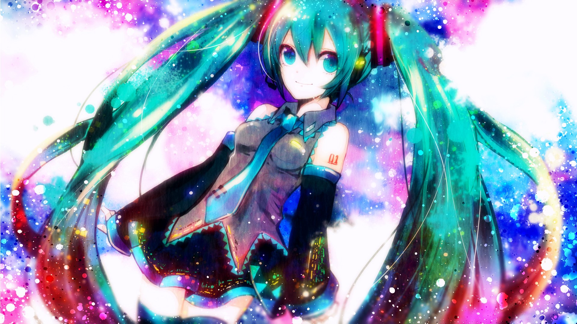 Download Hatsune Miku Anime Vocaloid HD Wallpaper by Sazanami Shione