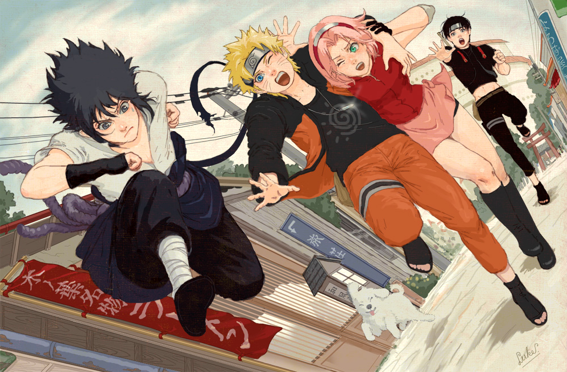 Download Funny Anime Naruto Fan Art Wallpaper