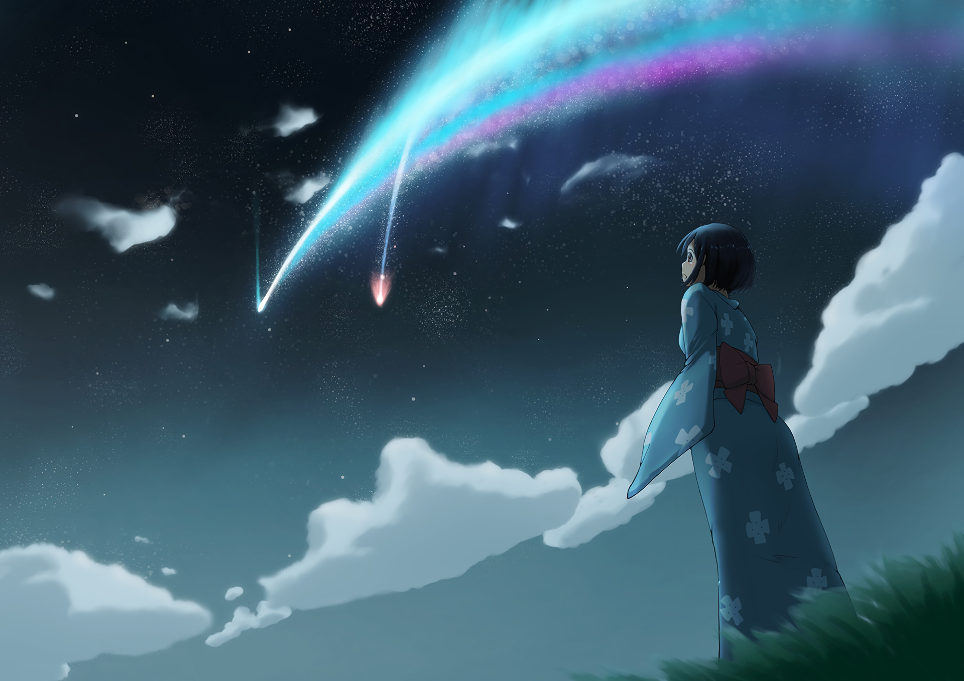 Download Your Name. Mitsuha Miyamizu Anime HD Wallpaper