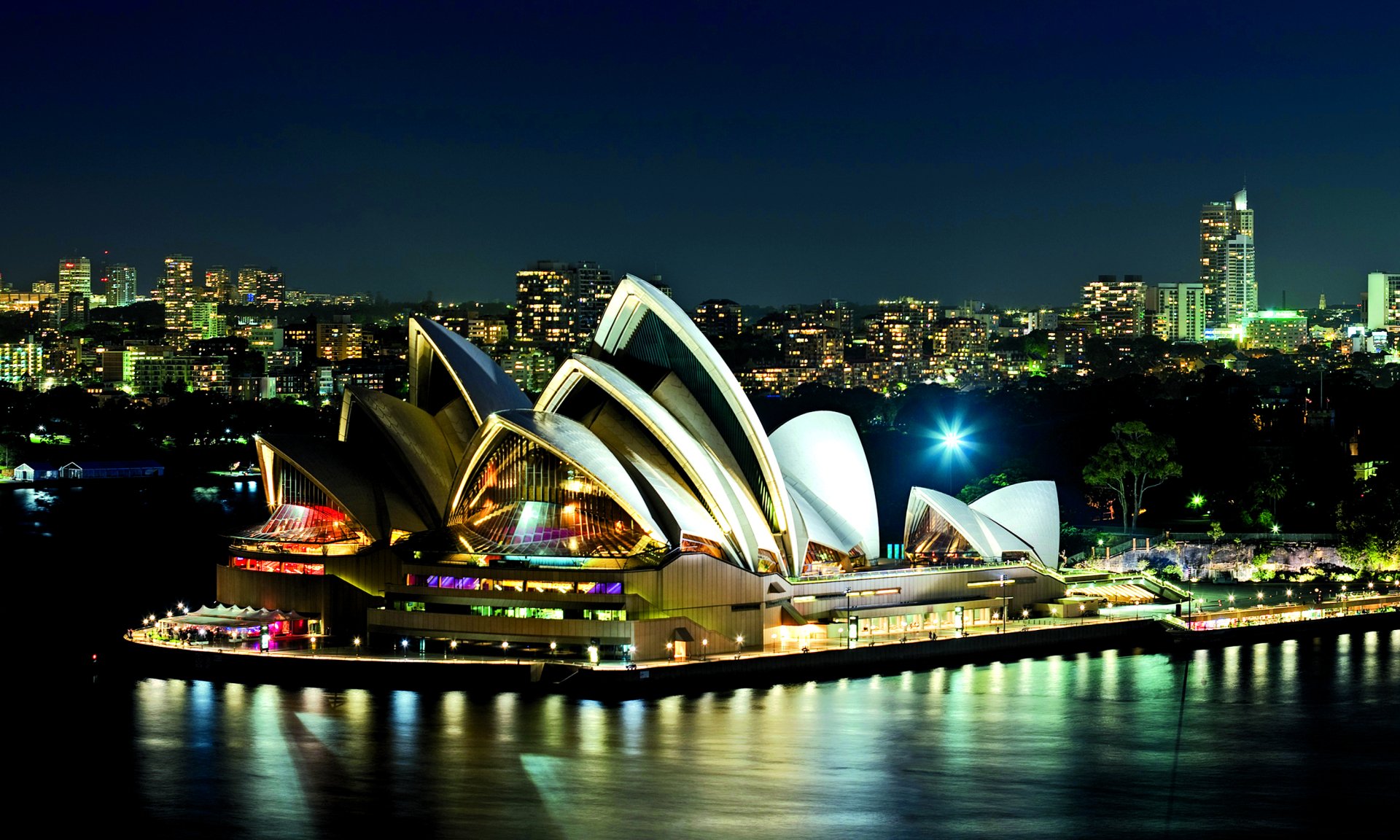 Download City Light Night Australia Sydney Man Made Sydney Opera House ...