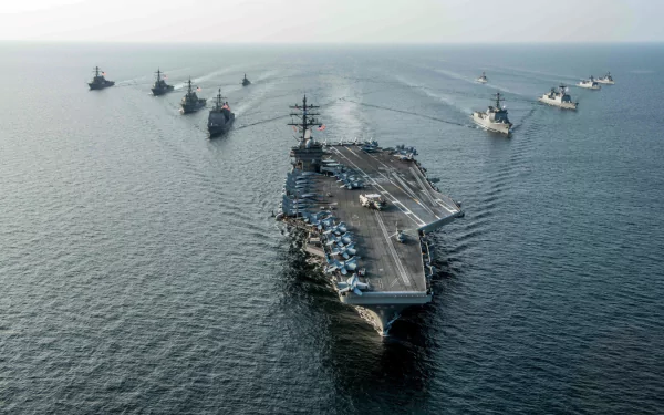 warship aircraft carrier military USS Ronald Reagan (CVN-76) HD Desktop Wallpaper | Background Image